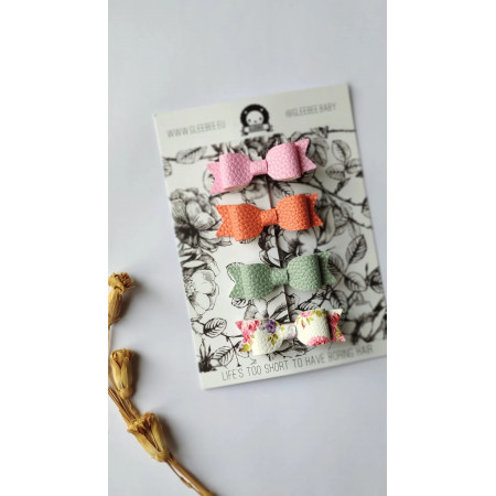 Farebné detské sponky do vlasov 4 ks Summer