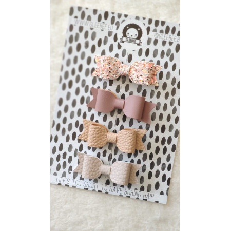 Sponky do vlasov pre deti mašličky 4 ks