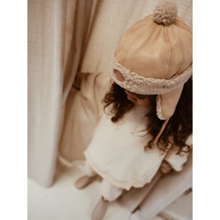 Hnedá zimná čiapka Aviator Ivory