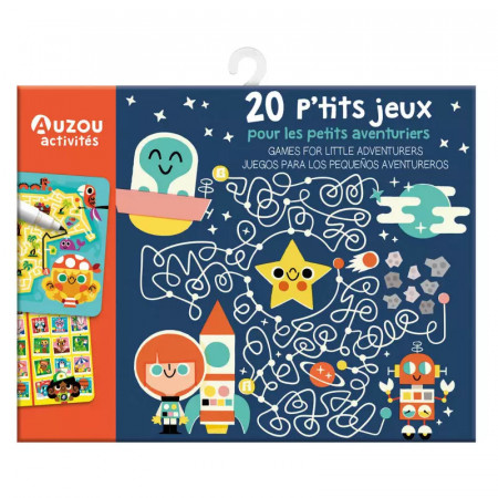 AUZOU 20 mini hier a aktivit s fixkou dobrodruzstva kreativna sada AUZOU 20 mini hier a aktivit s fixkou dobrodruzstva kreativna sada