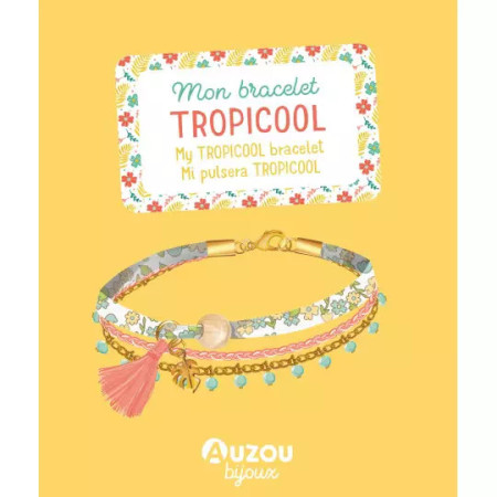 AUZOU DIY Môj tropicool náramok – Kreatívna sada na výrobu šperkov AUZOU DIY Môj tropicool náramok – Kreatívna sada na výrobu šperkov