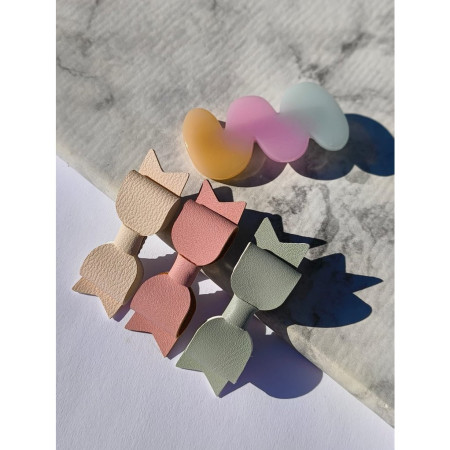 Sponky do vlasov SQUIZLE PASTEL ručne vyrobené