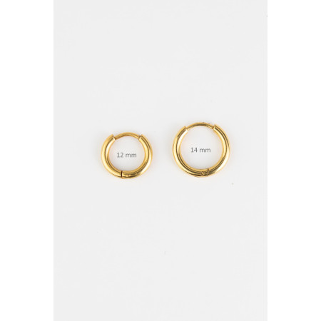 MRS. ERTHA Náušnice z chirurgickej ocele pozlátené 18k zlatom