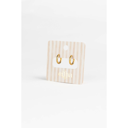 MRS. ERTHA Náušnice z chirurgickej ocele pozlátené 18k zlatom