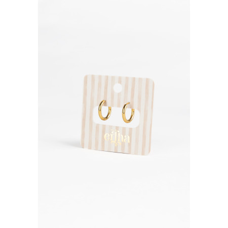 MRS. ERTHA Náušnice z chirurgickej ocele pozlátené 18k zlatom