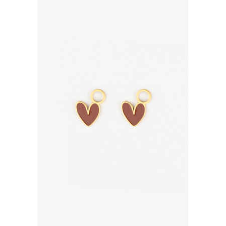 Zlatý prívesok Srdiečko z chirurgickej ocele na náramok