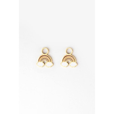 Detský prívesok z chirurgickej ocele Dúha na náušnice