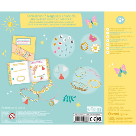 Sada na výrobu šperkov - 8 bohémskych náramkov