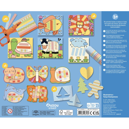 Sada na tvorenie a strihanie pre deti Zvieratká