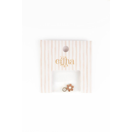 Zlatý prívesok z chirurgickej ocele Púdrový kvietok