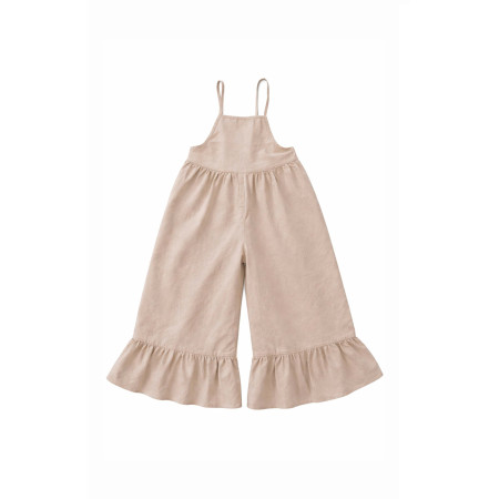 Dievčenský bavlnený overal na ramienka s volánom | NJU Brands