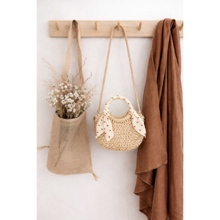 Detská pletená kabelka s ozdobnou mašľou | NJU Brands