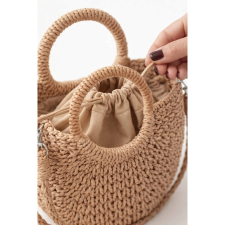 Detská pletená kabelka s ozdobnou mašľou | NJU Brands