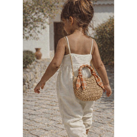 Detská pletená kabelka s ozdobnou mašľou | NJU Brands