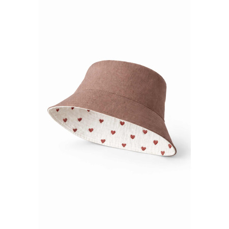 Detský obojstranný klobúk z prémiovej bavlny - Kvietky | NJU Brands