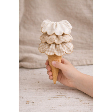 Detská scrunchie gumička do vlasov z organickej bavlny