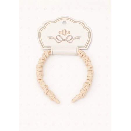 Detská riasená čelenka Mrs. Ertha | Organická bavlna