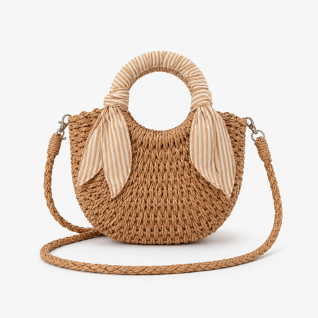 Detská pletená kabelka s ozdobnou mašľou | NJU Brands